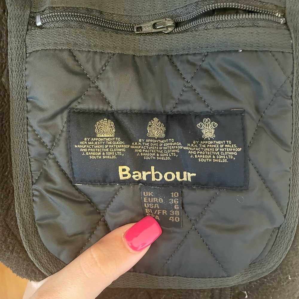 Barbour Quilted Vest in Dark Olive - Picture 4 of 8